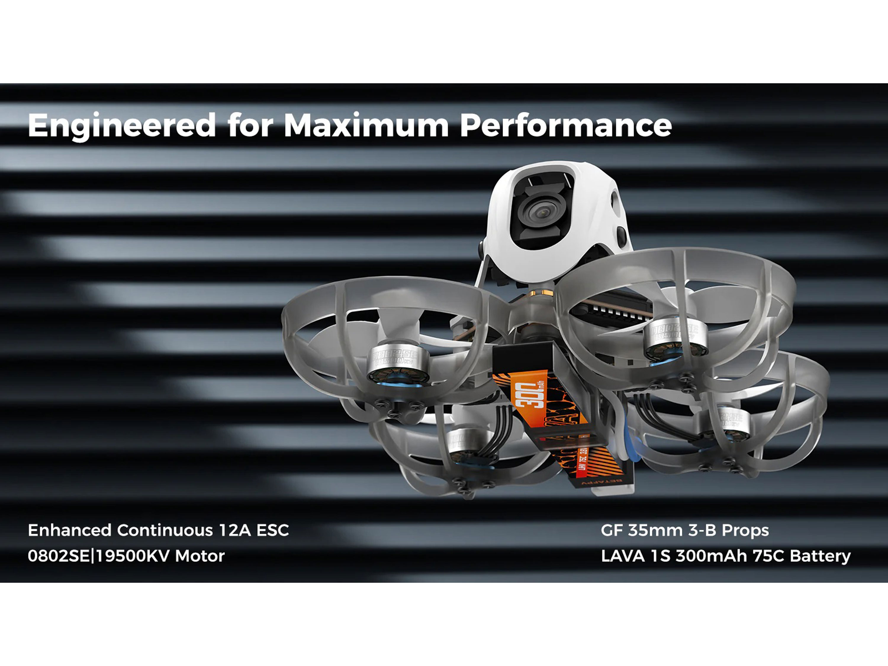 Квадрокоптер Meteor65 Pro з відеосистемою DJI O4 (ELRS 2.4ГГц) (світлина #7)