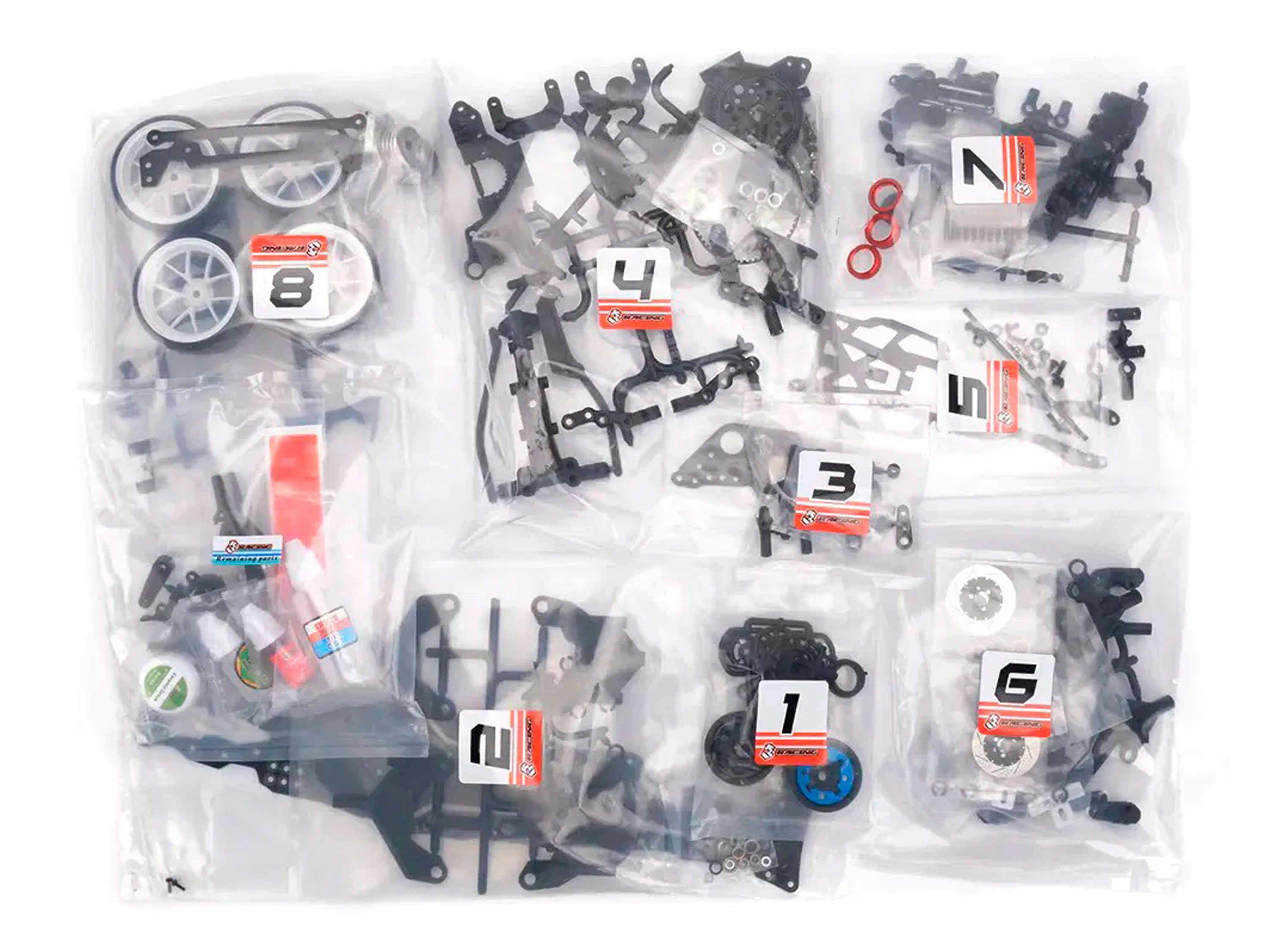 Комплект шасі для дрифту 3Racing Sakura D6 1/10 (KIT) (світлина #3)