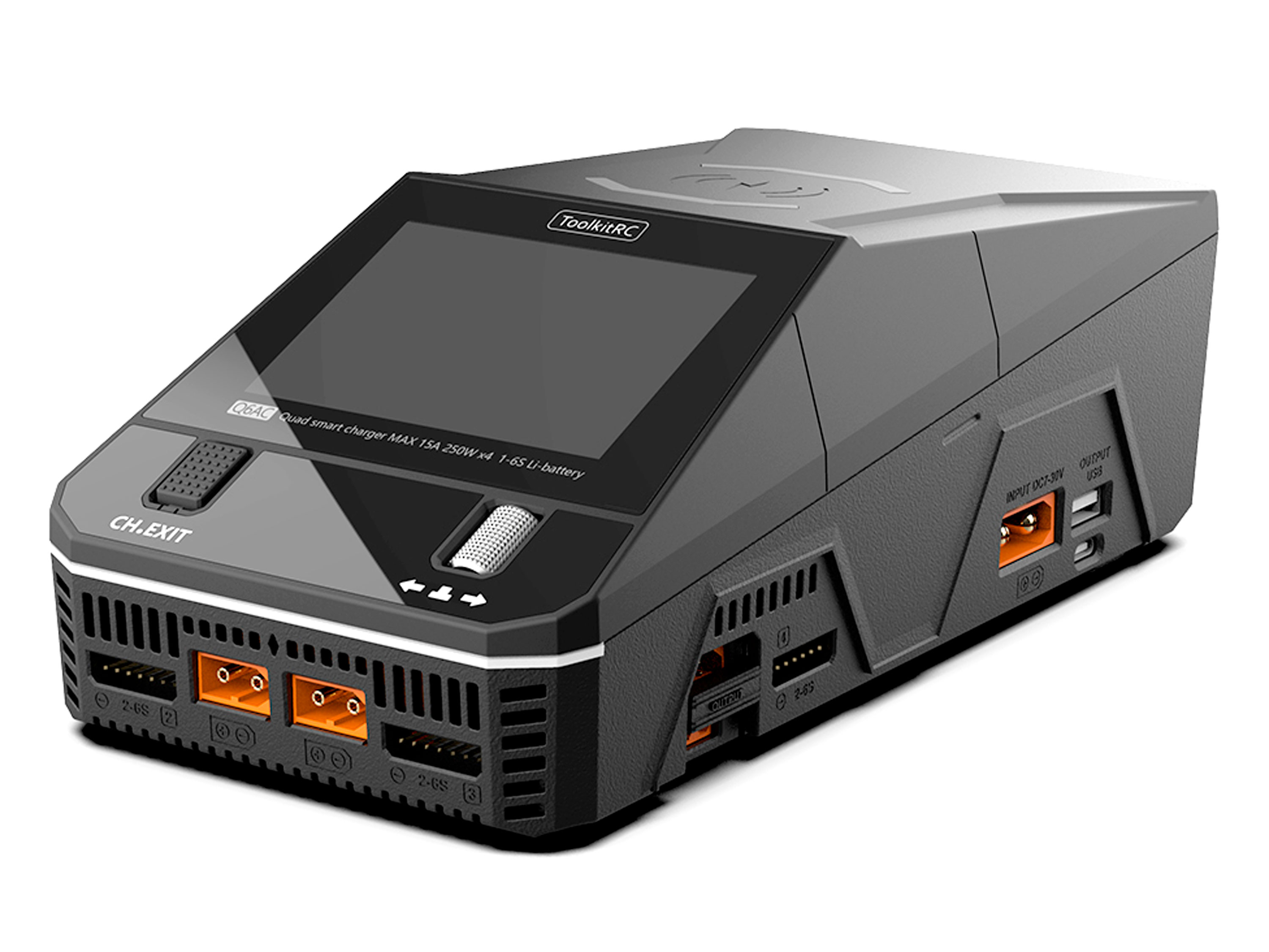 Зарядний пристрій ToolkitRC Q6AC AC400W/DC1000W 4x15A (світлина #1)