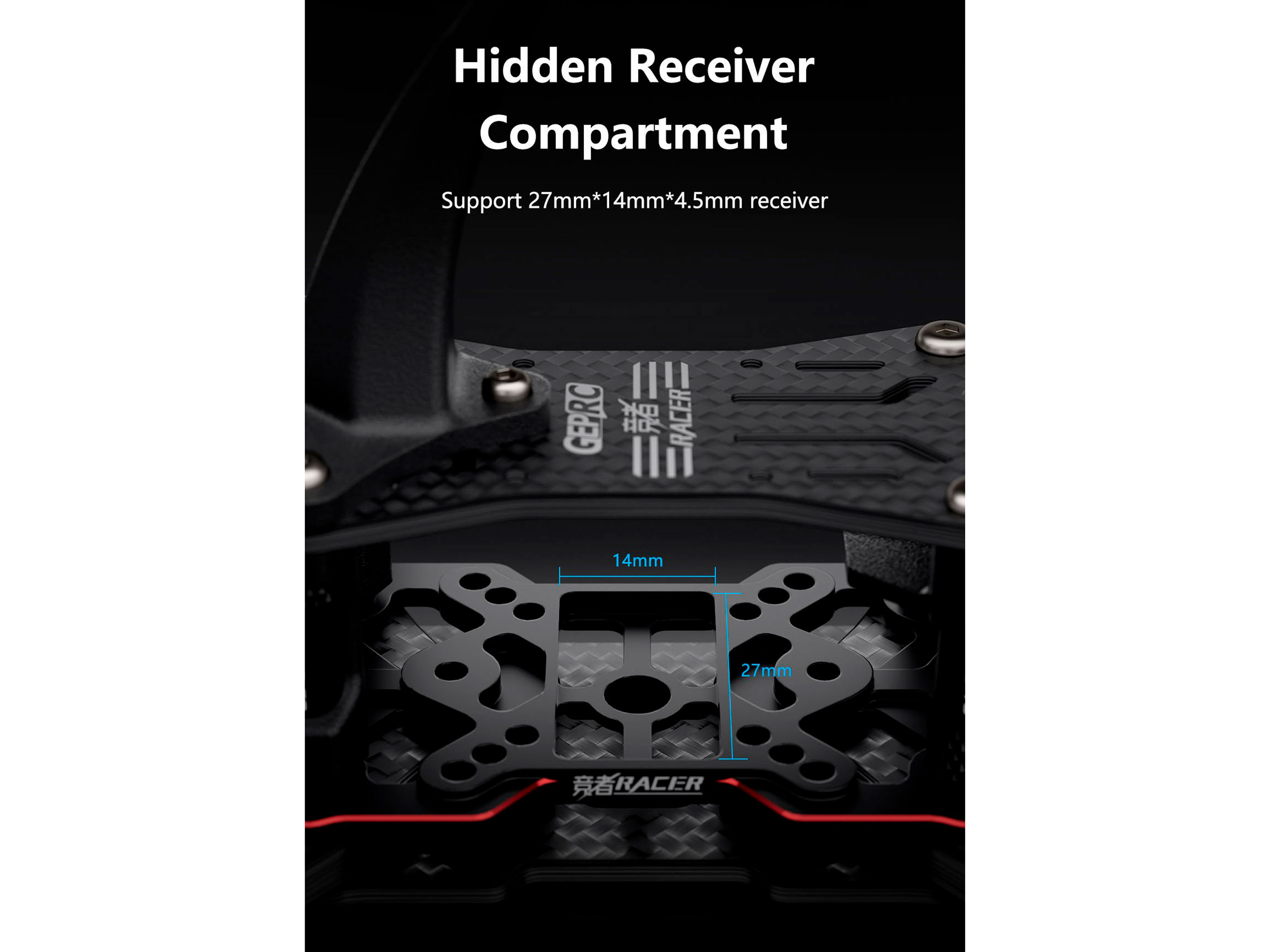 Рама для квадрокоптера GEPRC GEP-Racer (208мм) (світлина #8)