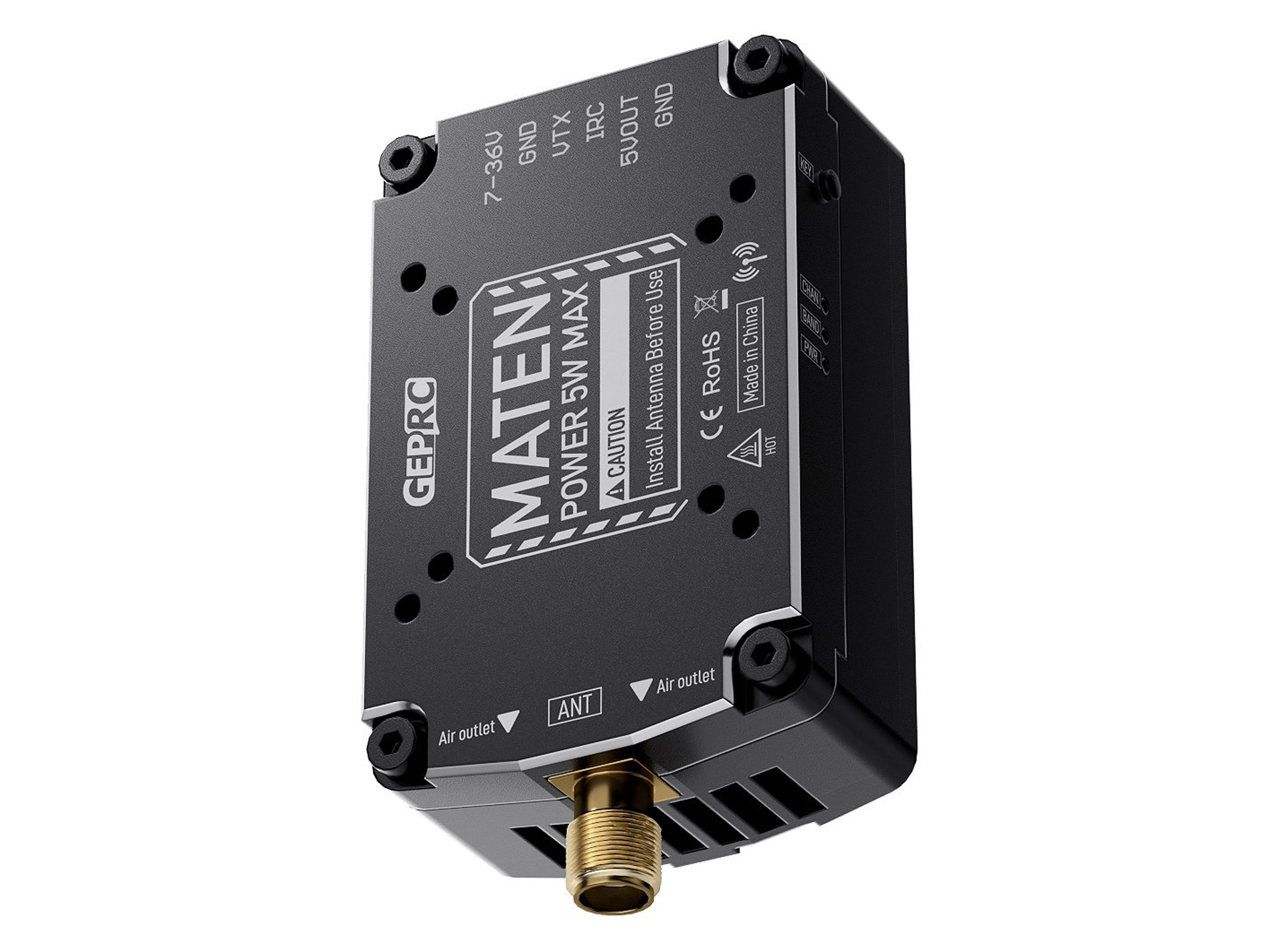 Відеопередавач GEPRC Maten Pro 1.2GHz 5W (9Ch) (світлина #5)