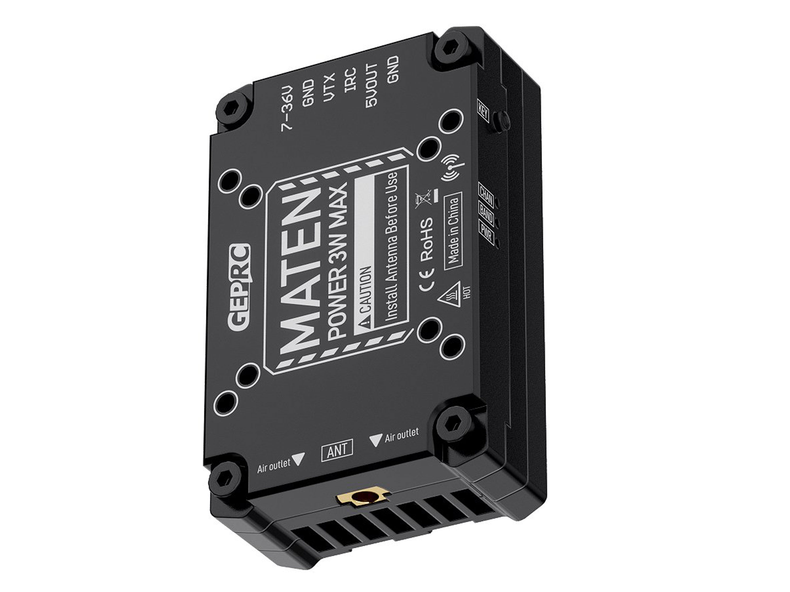 Відеопередавач GEPRC Maten Pro 3.3GHz 3W (40Ch) (світлина #6)