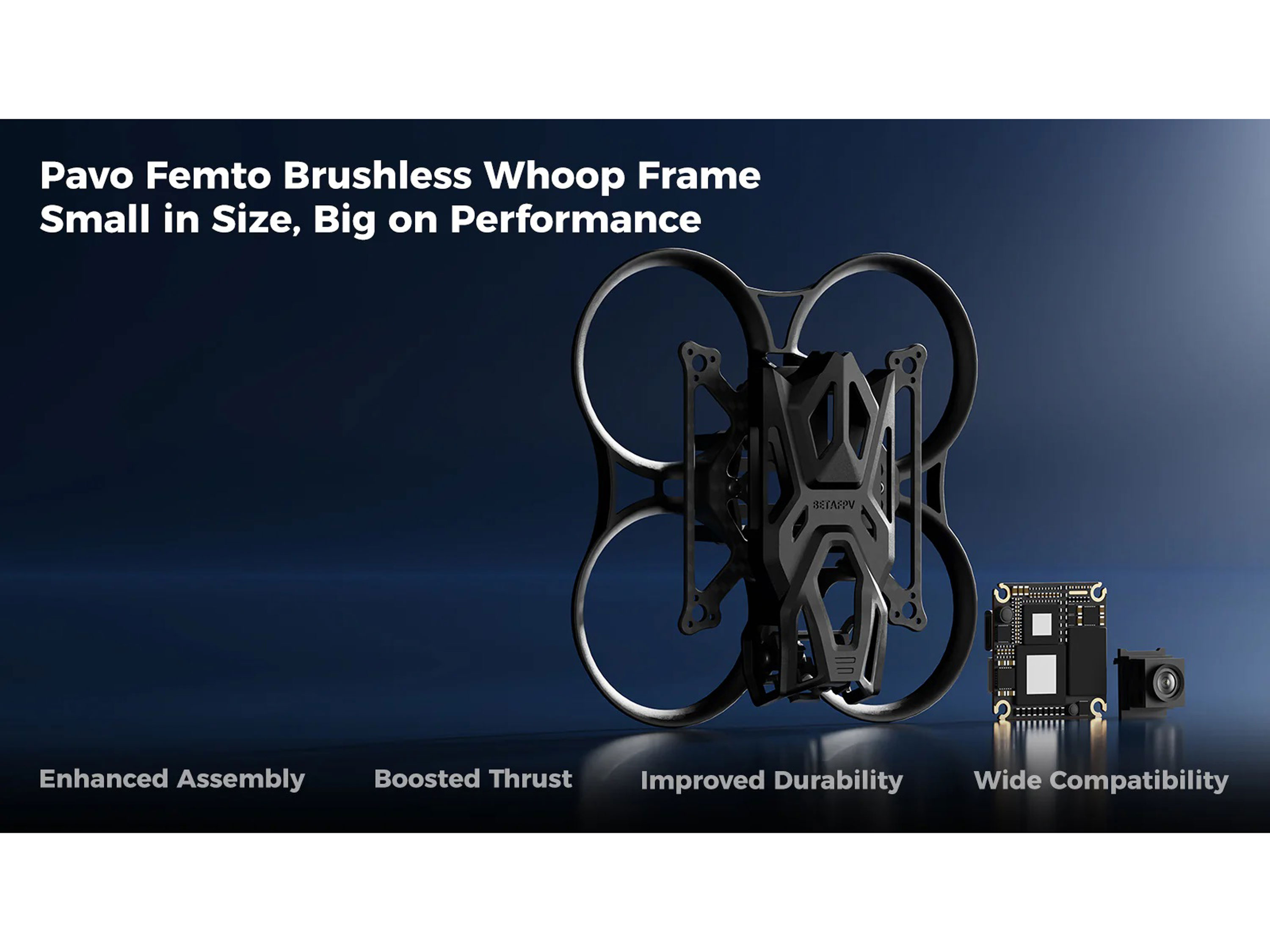 Рама BetaFPV Pavo Femto (Black) (світлина #7)