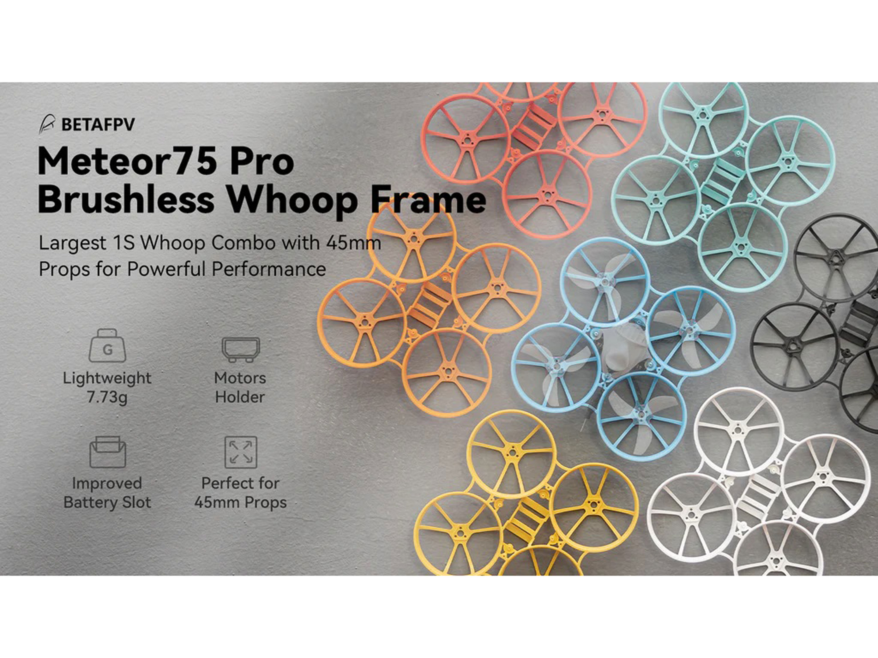 Рама BetaFPV Meteor75 Pro Whoop (White) (світлина #4)