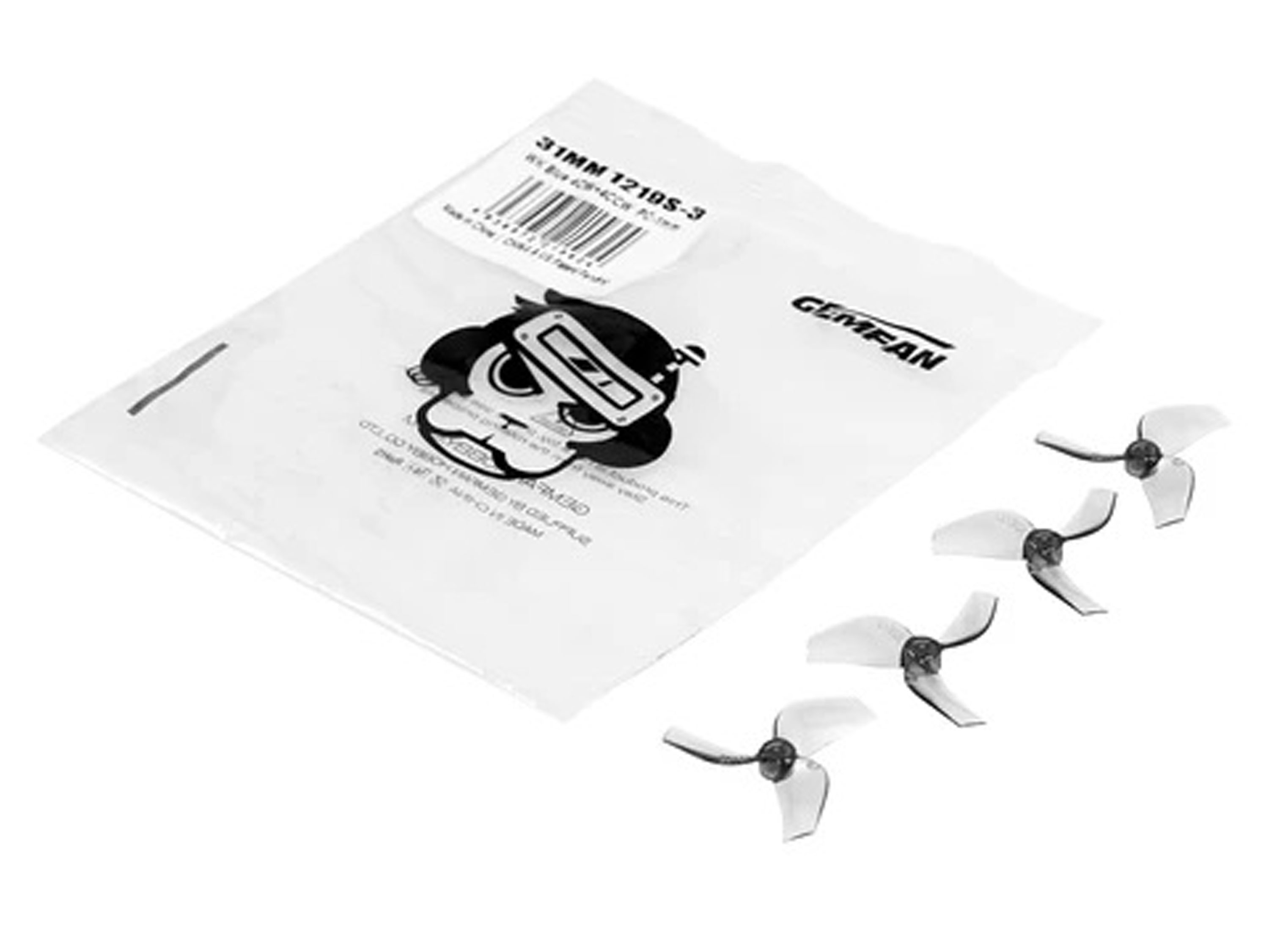 Комплект пропелерів BetaFPV Gemfan 1219S 31мм (вал 1.0мм) (світлина #2)