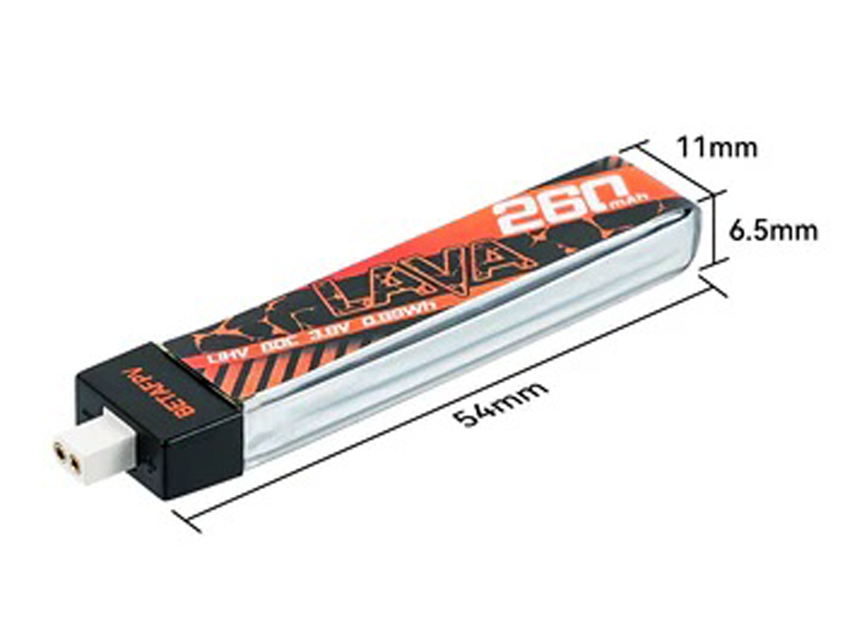 Акумулятор BetaFPV LAVA BT2.0 HV 260mAh 1S 80C (світлина #3)