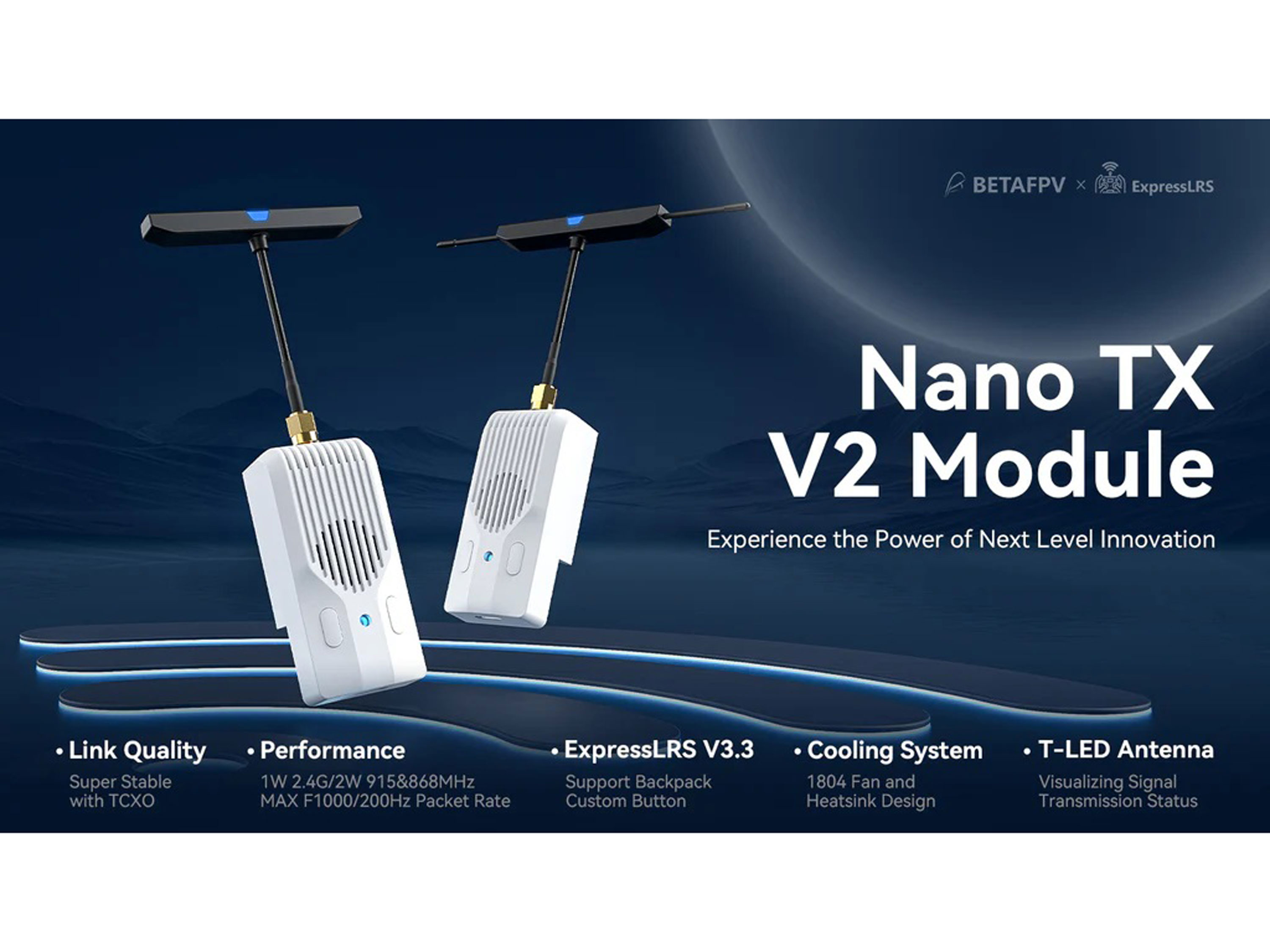 Передавальний модуль BetaFPV Nano TX V2 ELRS 2W (915MHz) (світлина #8)