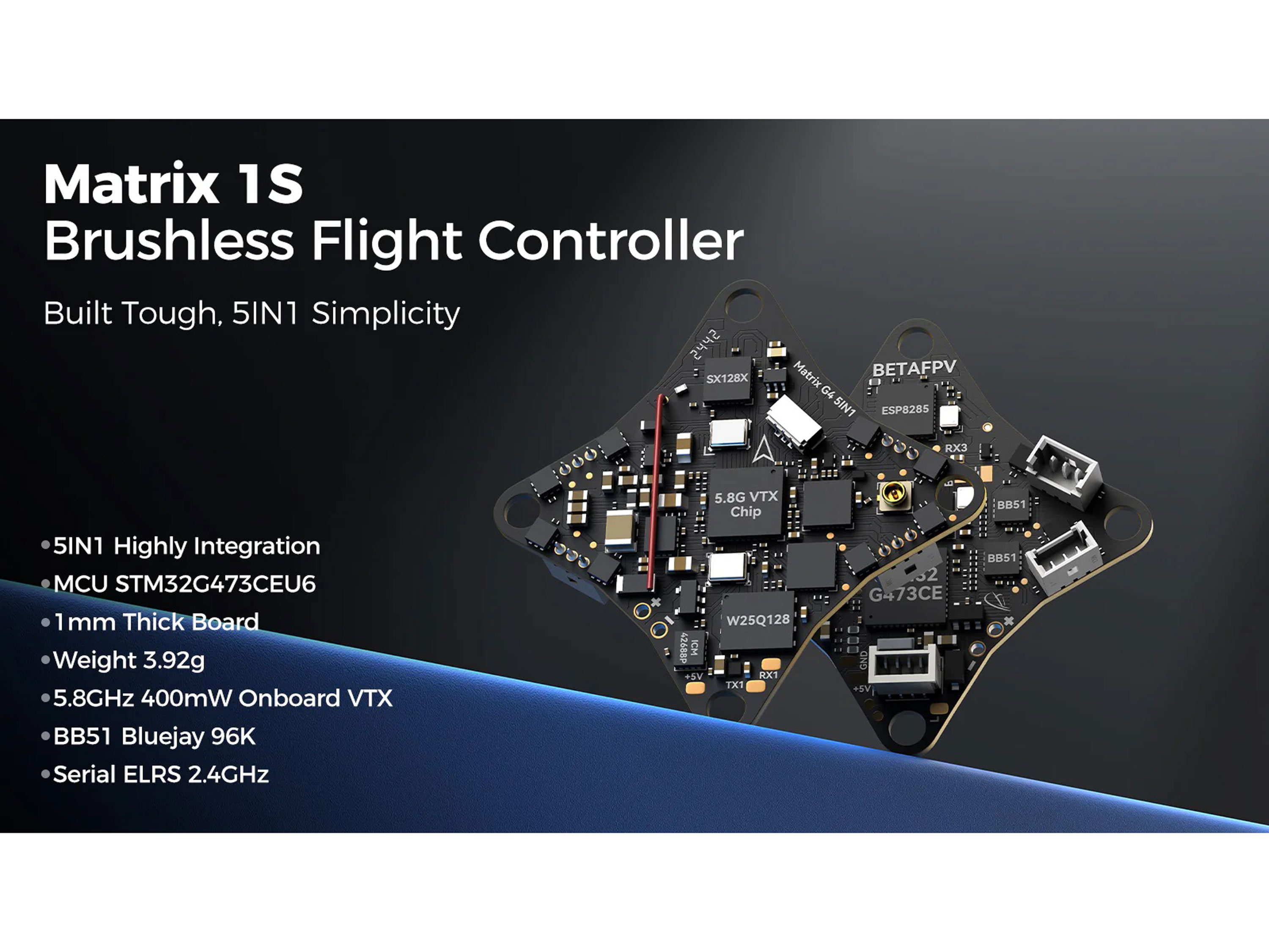 Квадрокоптер BetaFPV Meteor75 Pro Matrix (ELRS 2.4ГГц) (світлина #8)