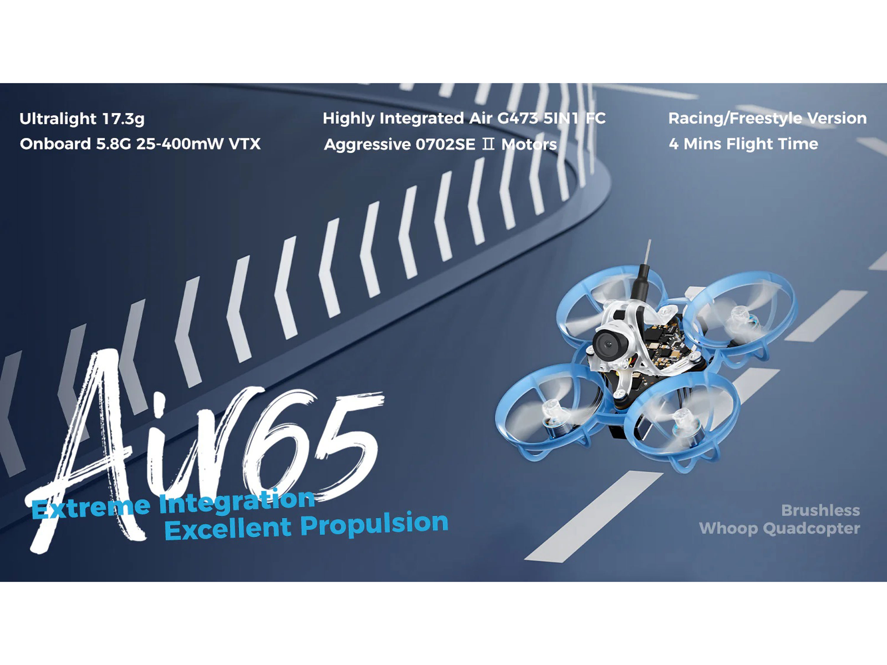 Квадрокоптер BetaFPV Air65 Freestyle (ELRS 2.4ГГц) (світлина #6)