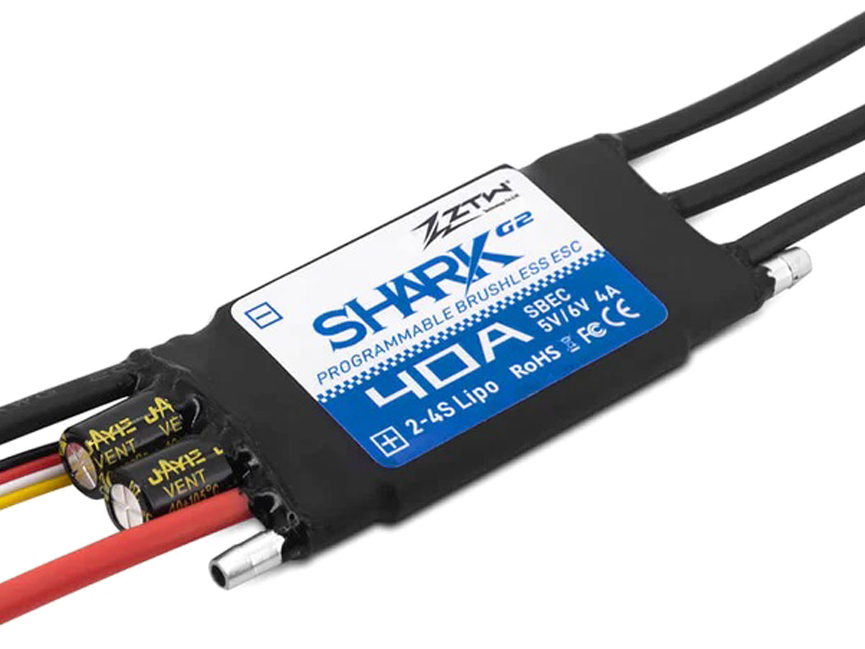 Регулятор швидкості ZTW Shark G2 40A з водяним охолодженням (світлина #1)