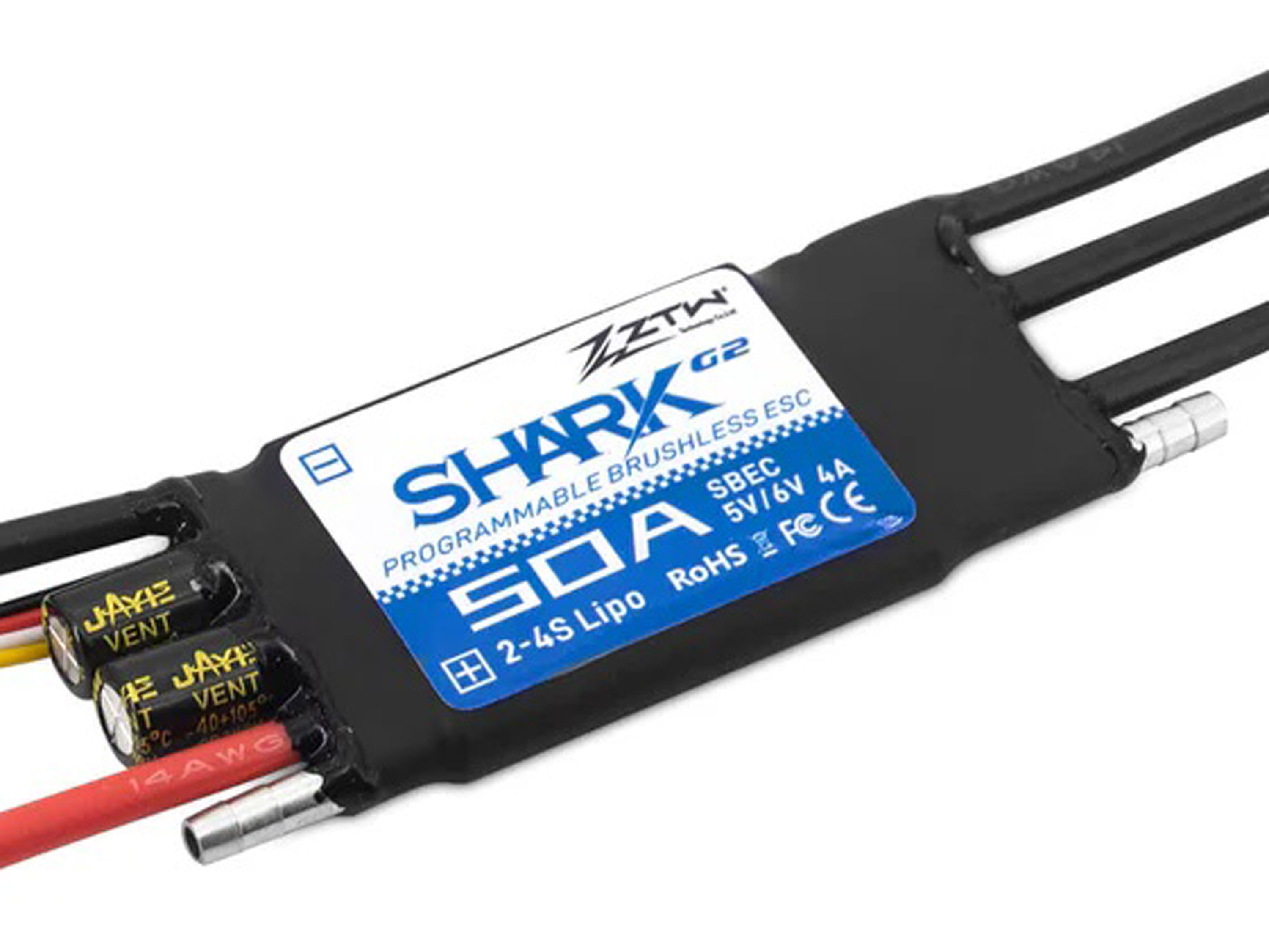 Регулятор швидкості ZTW Shark G2 50A з водяним охолодженням (світлина #1)