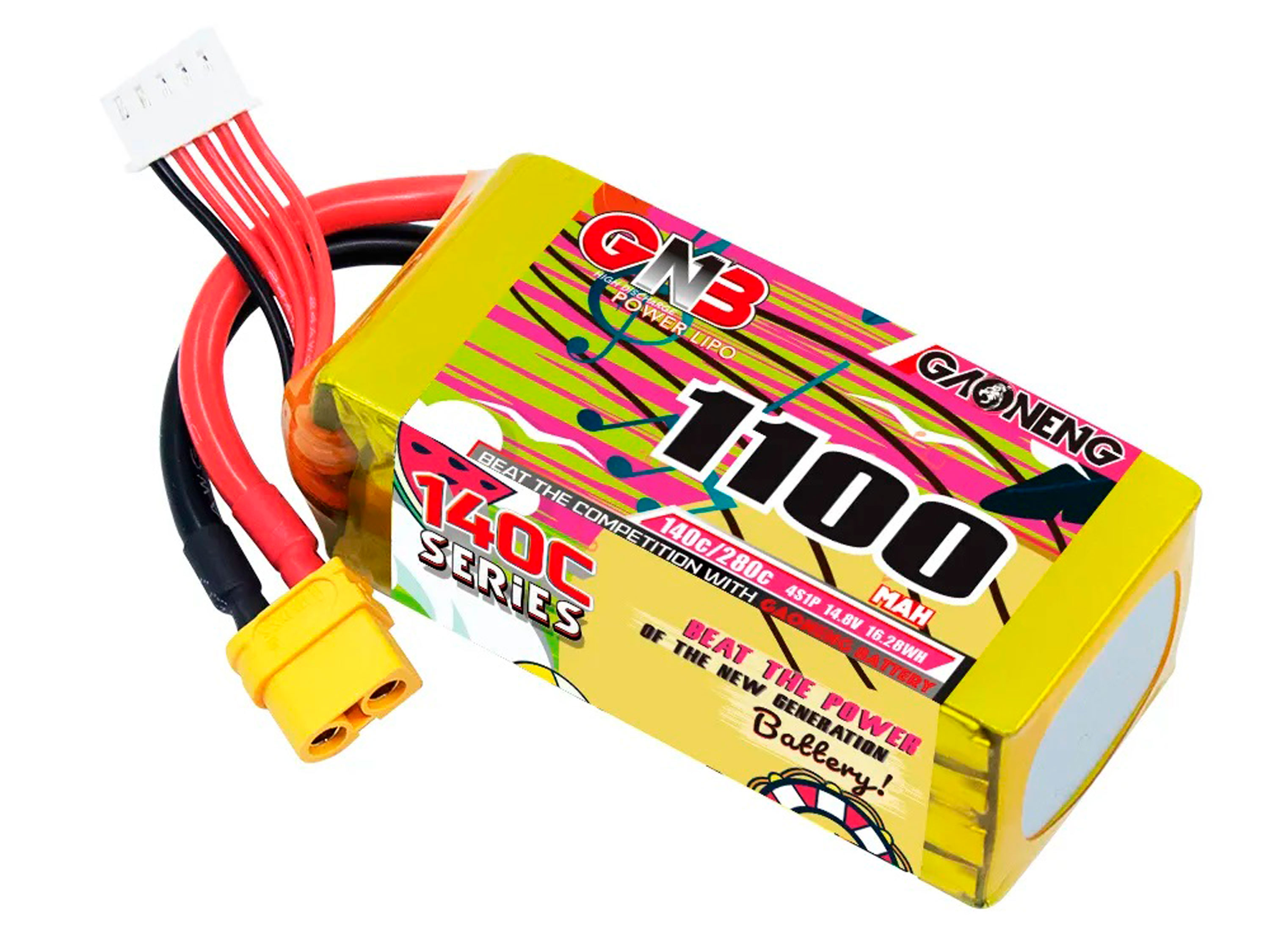 Акумулятор Gaoneng GNB 1100mAh 4S 140C (світлина #2)