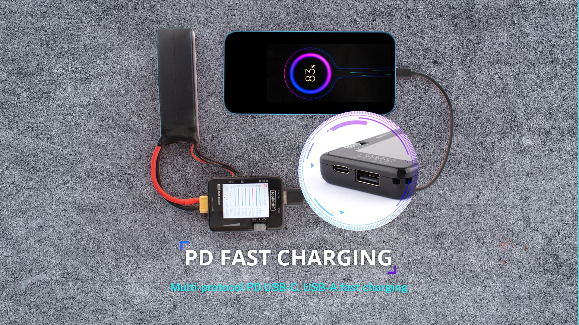 Багатофункціональний пристрій контролю акумуляторів ToolkitRC MC8 (світлина #3)