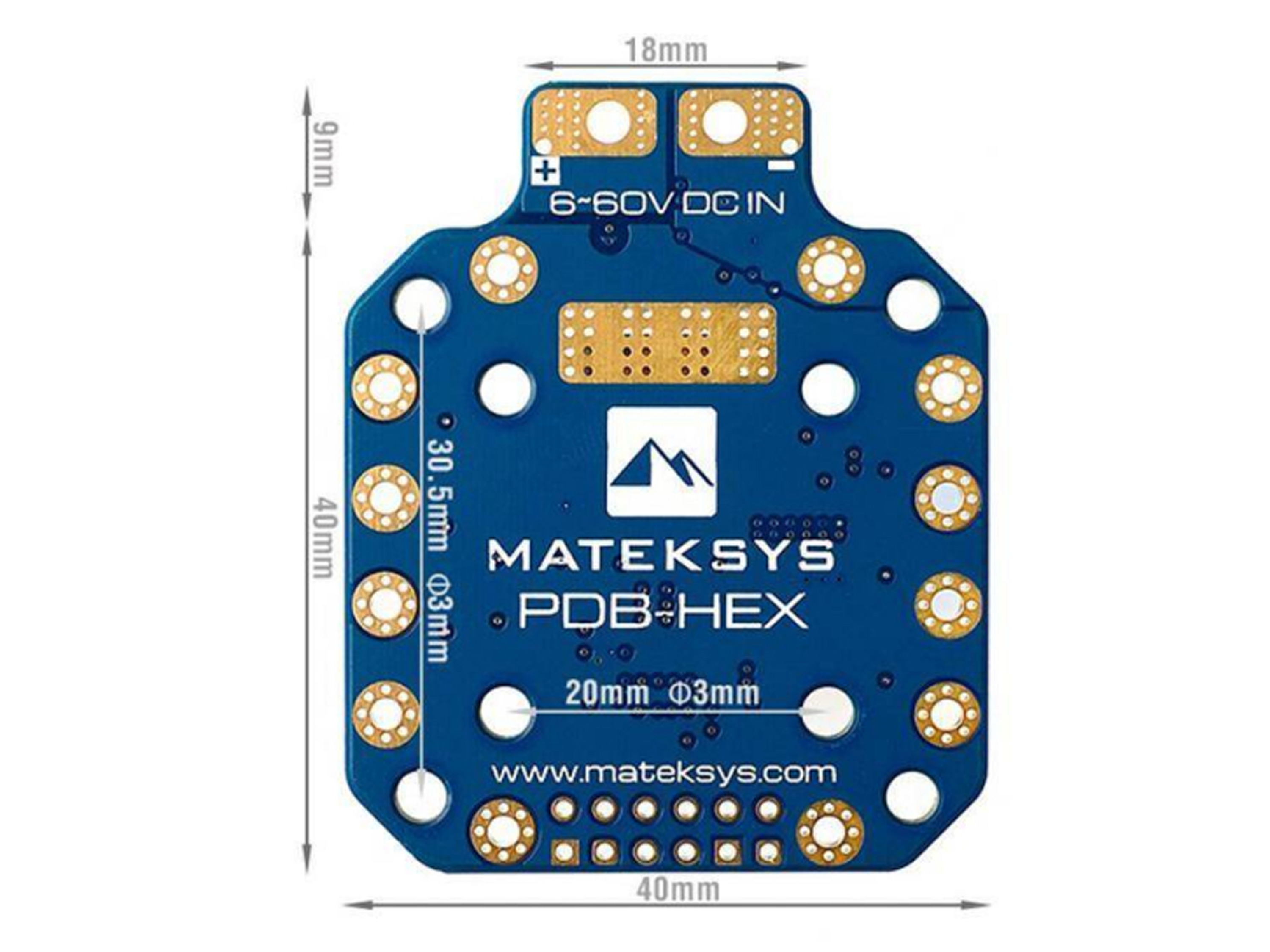 Плата розподілу живлення Matek PDB-HEX 12S (світлина #2)