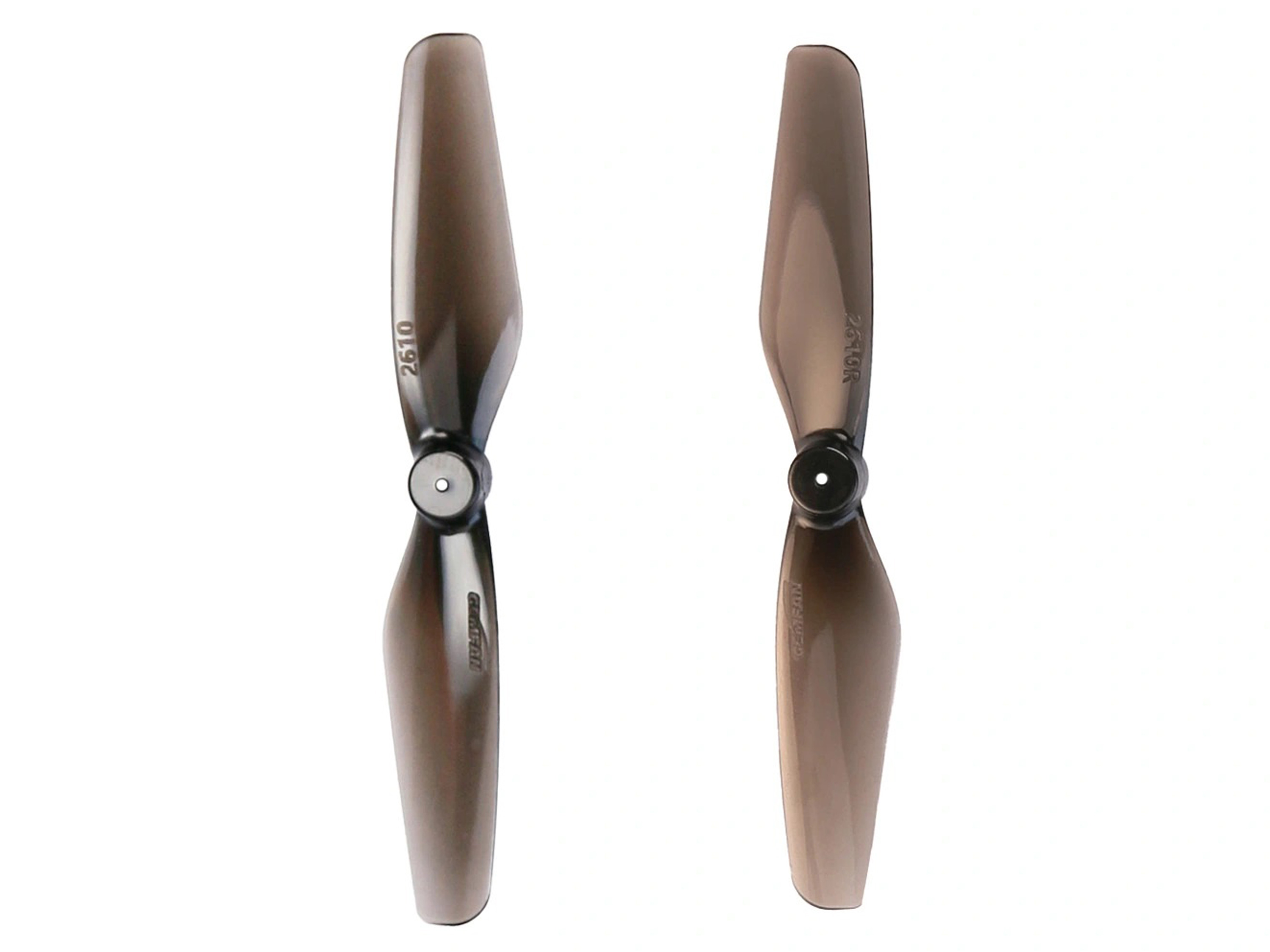 Набір пропелерів Gemfan 2610-2 Clear Black 4 пари (вал 1мм) (світлина #1)