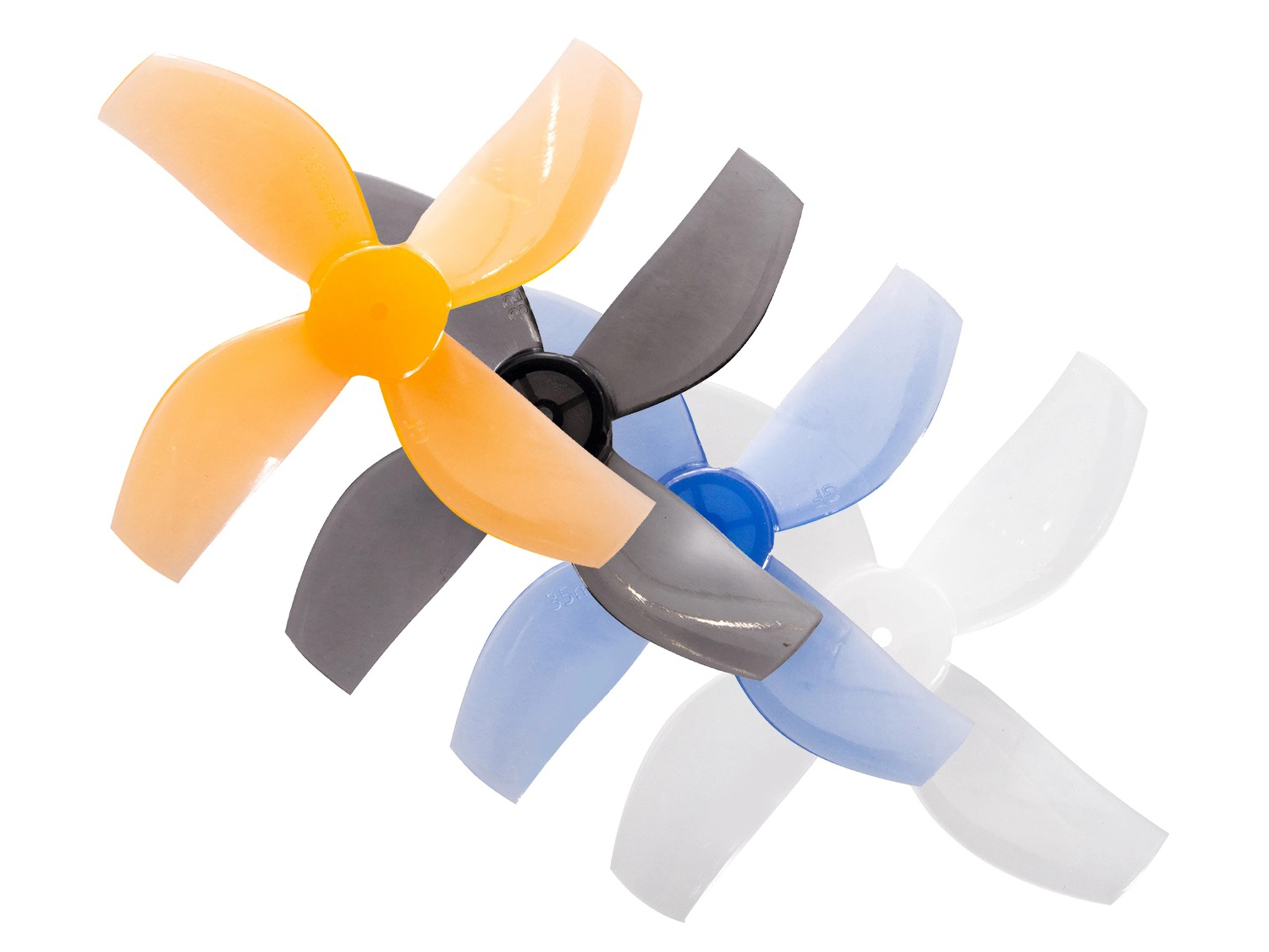 Набір пропелерів Gemfan 35мм Clear Gray 4 пари (вал 1мм) (світлина #2)