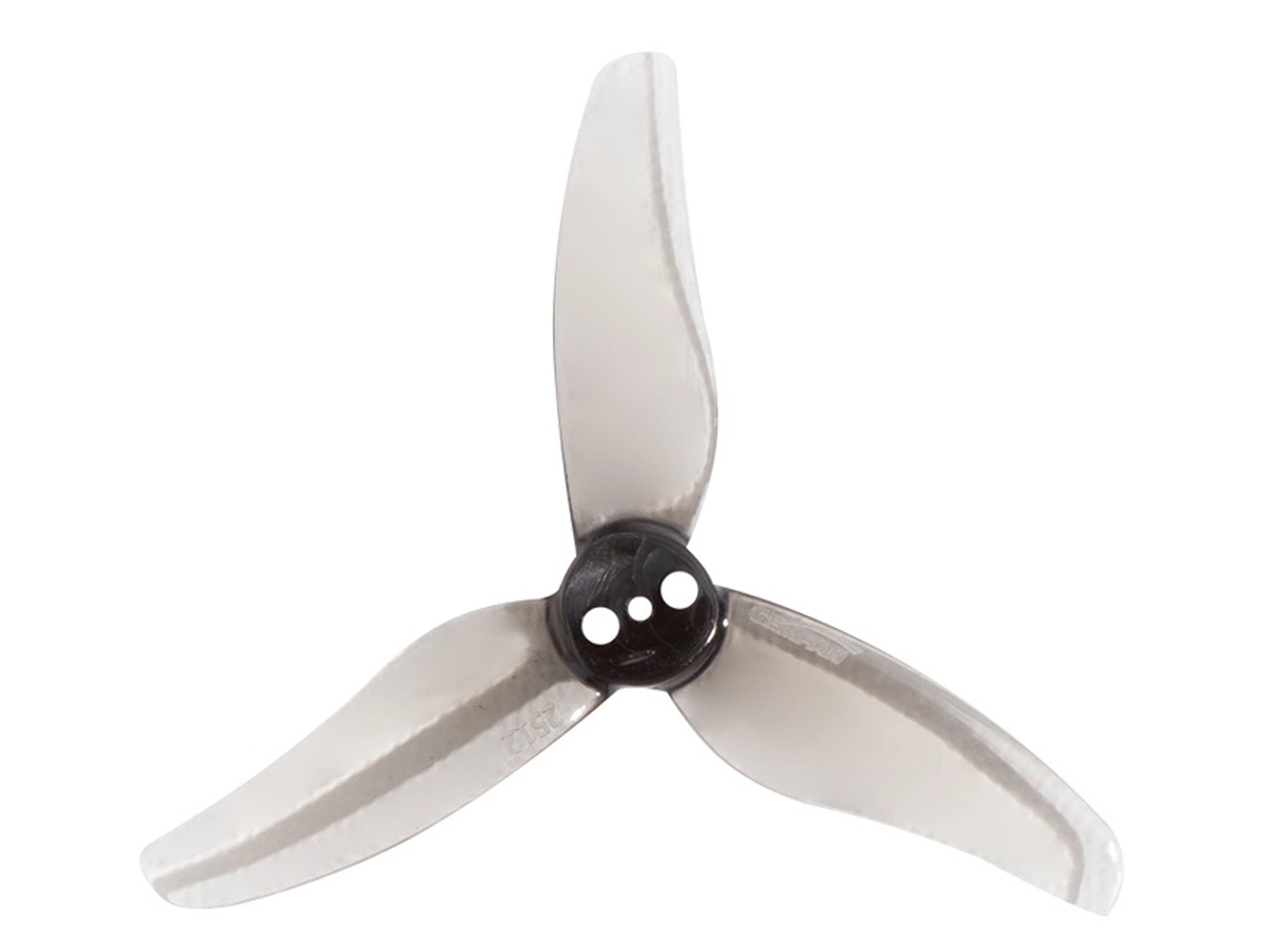 Набір пропелерів Gemfan Hurricane 2512-3 Clear Gray 4 пари (вал 1.5мм) (світлина #1)