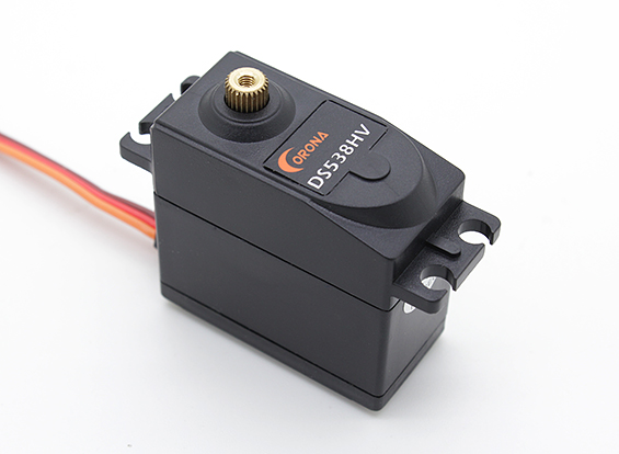 Сервомеханізм цифровий Corona DS538HV MG High Voltage 58g/8.0kg/0.12sec (6.0В) (світлина #1)