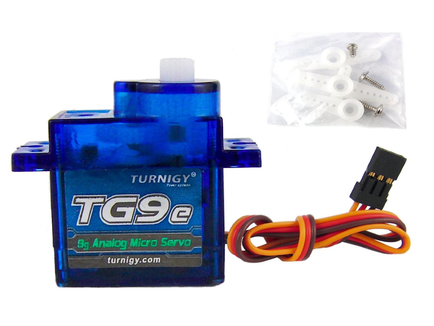 Сервомеханізм аналоговий Turnigy TG9e 9g/1.5kg/0.1sec (4.8В) (світлина #1)
