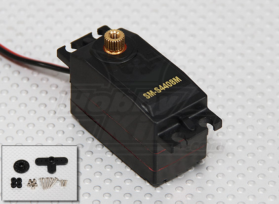 Сервомеханізм цифровий SM-S4408M 51g/7.0kg/0.13sec (4.8В) (світлина #1)