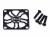 Карбоновий захист для охолоджуючих вентиляторів 30х30мм (світлина #2)